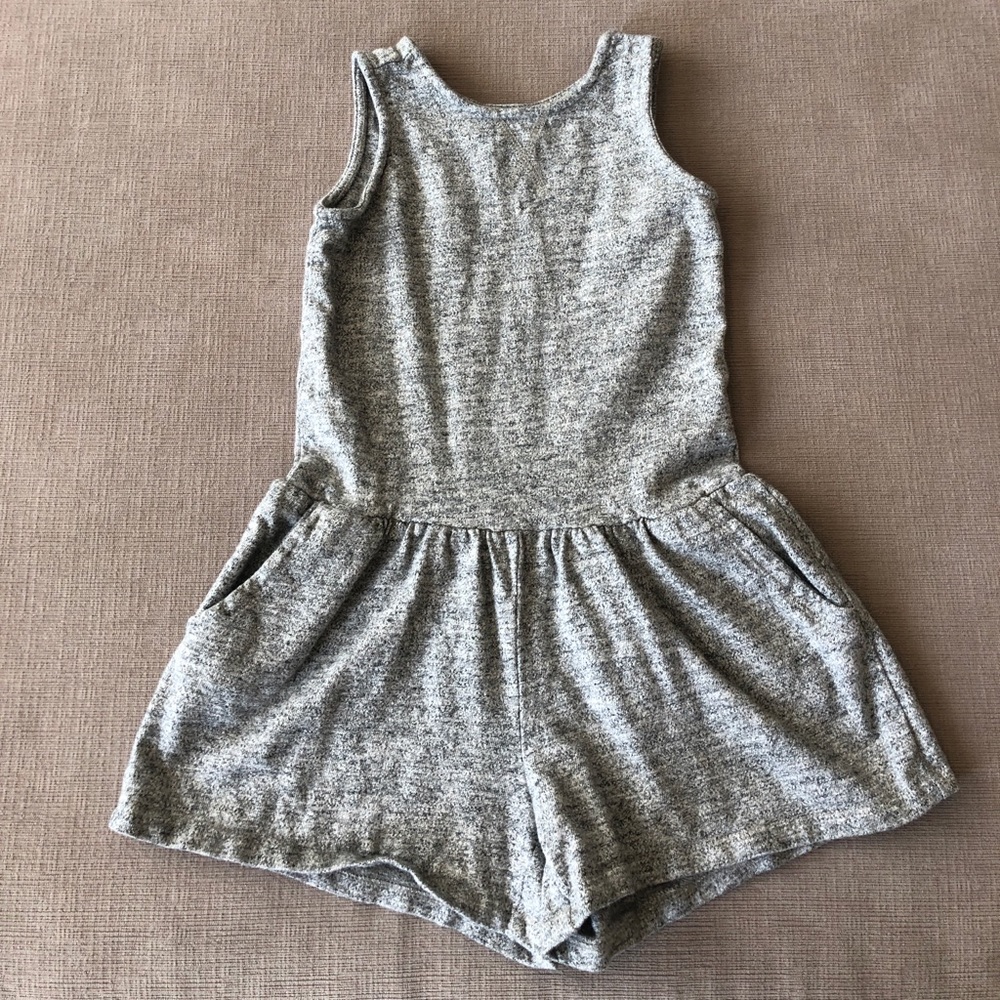 Gray gap romper